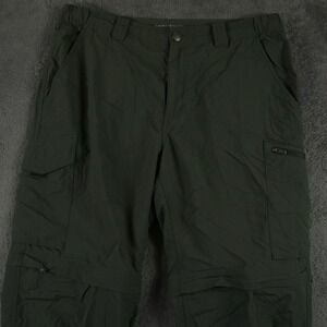Columbia Silver Ridge Convertible Cargo Pants Mens 34x31 Green Omni-Shade